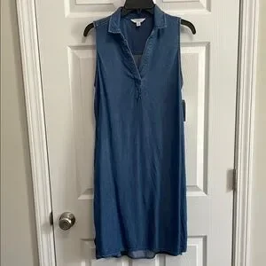 white christmas dresses Rodeo Darling Denim Dress Large main image 1